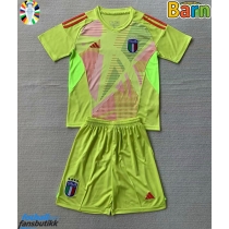 Italia Keeper Hjemmedraktsett Barn EM 2024 Kortermet (+ Korte bukser)